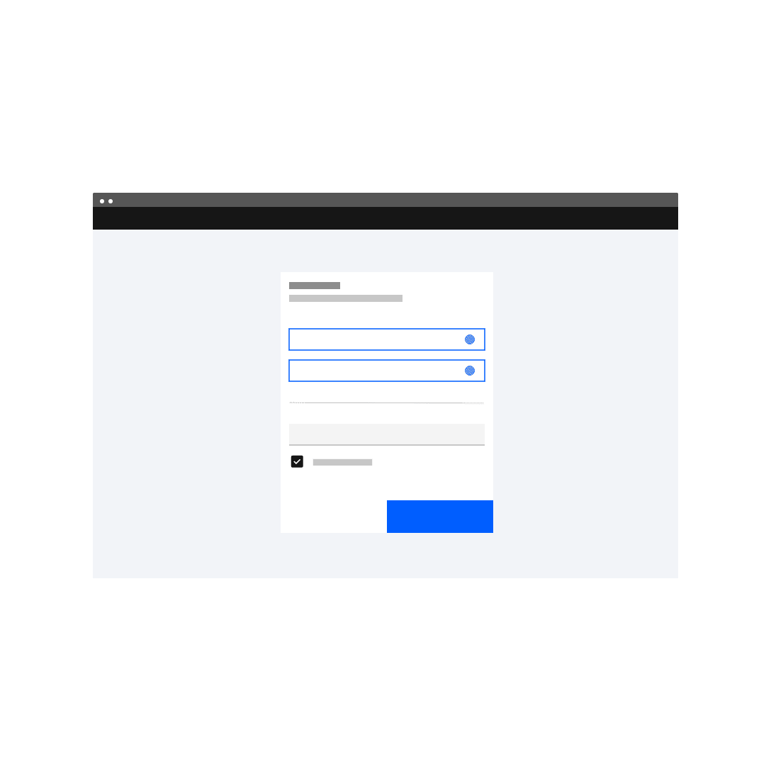 Do not put alternate login buttons at the top of the login form