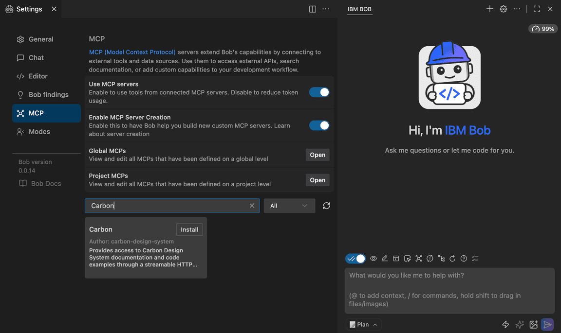 Bob Marketplace Carbon MCP