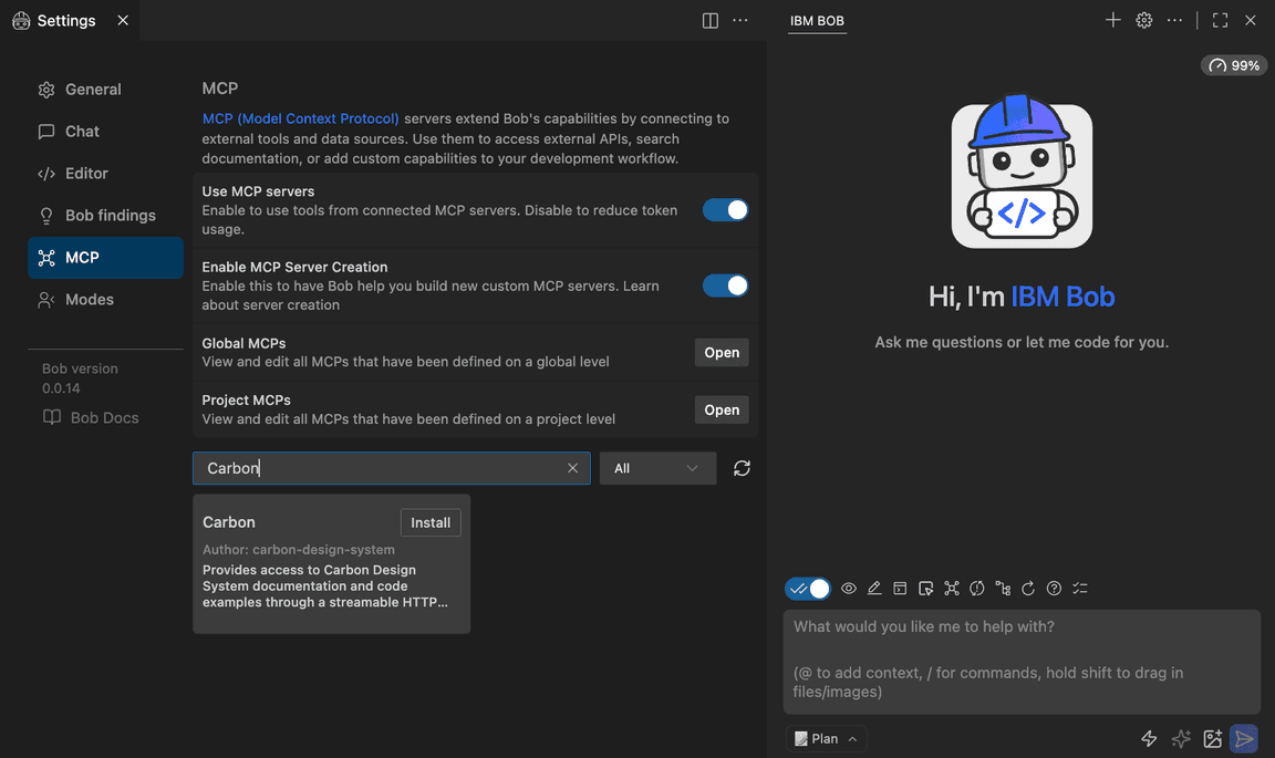 Bob Marketplace Carbon MCP