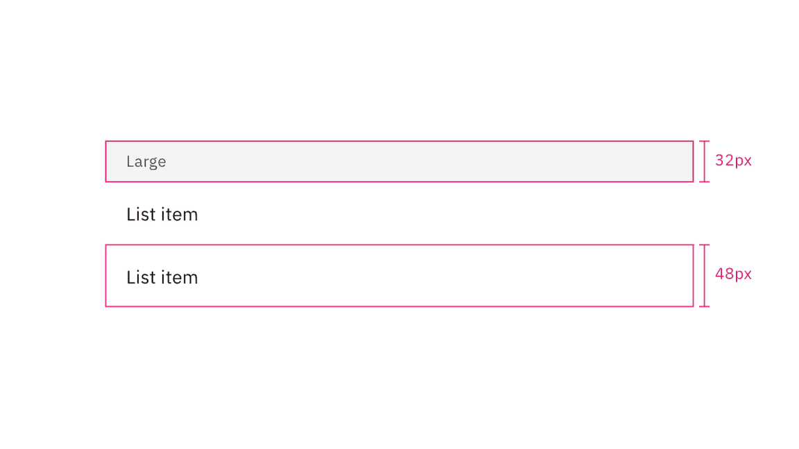 Height sizes for disclosed variant