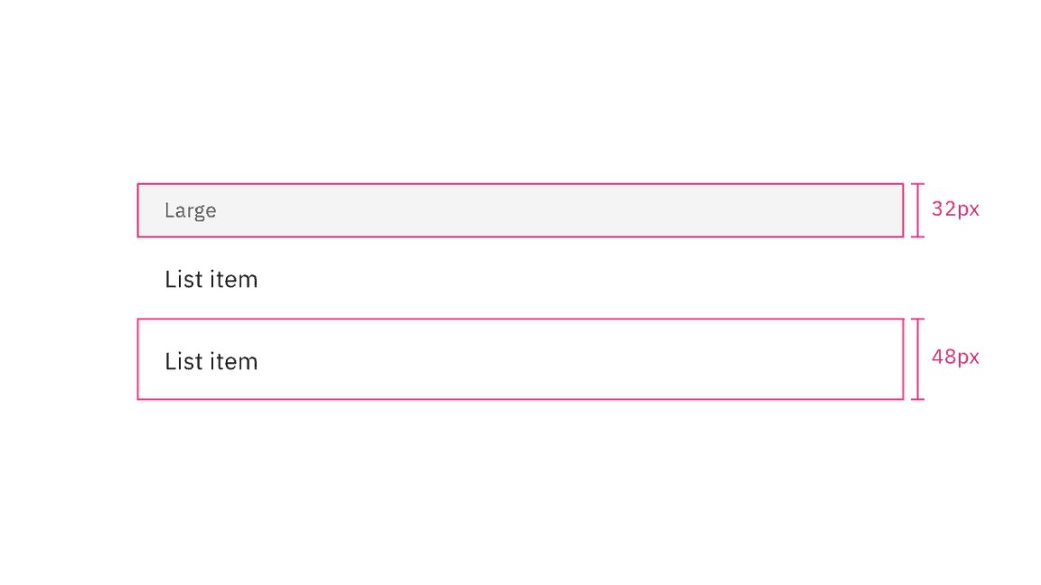 Height sizes for disclosed variant