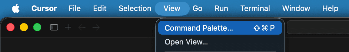 Cursor Command Palette