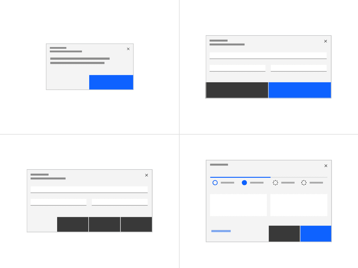 button grouping examples