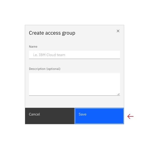 Don’t set the first focus on the dialog button if there are inputs or selection to be made in the dialog.