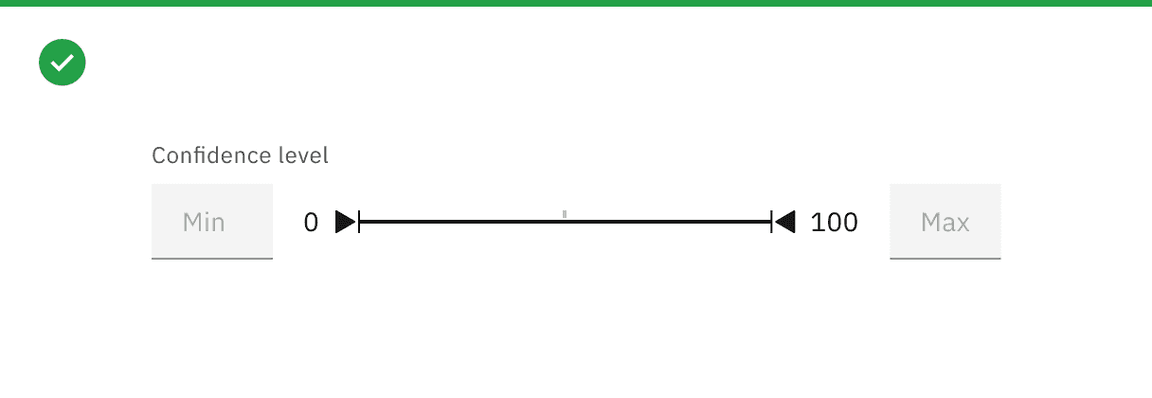 Do label the slider appropriately with the value being modified.