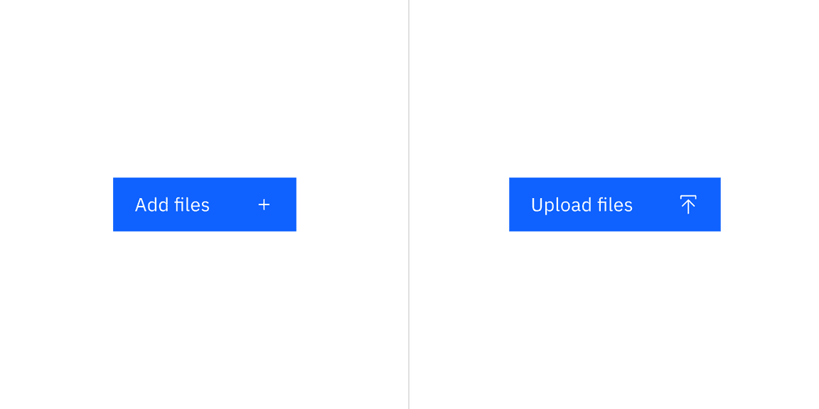 File uploader button using an icon