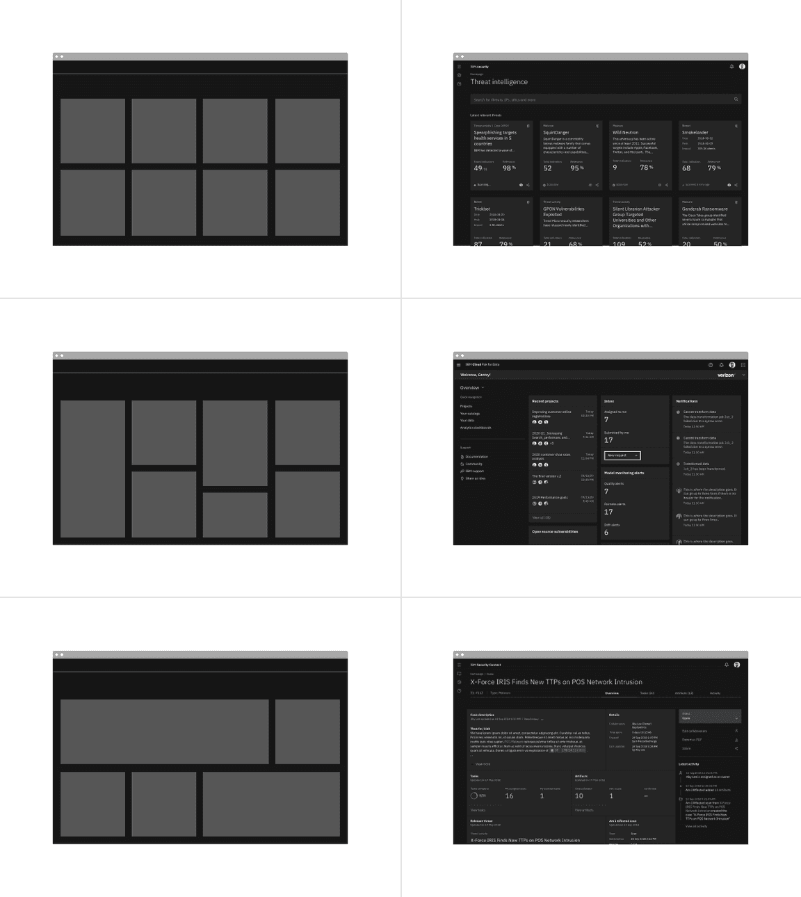 Tile layouts