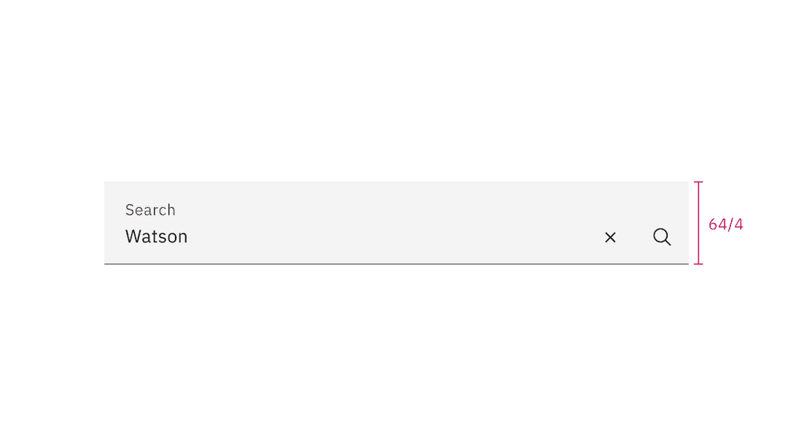 Fluid search size