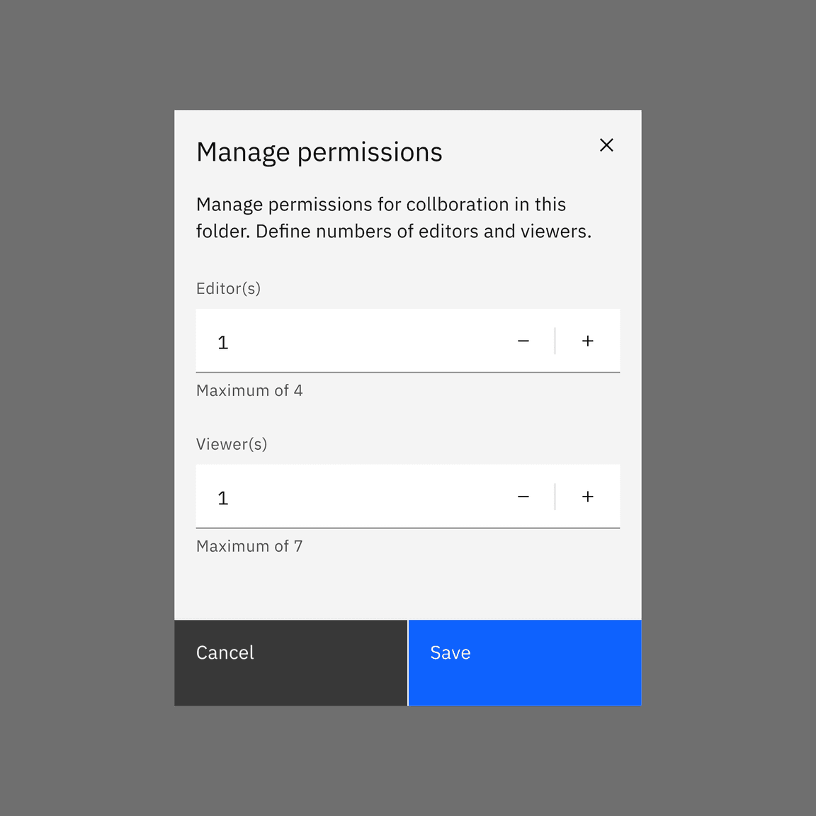 Number Input Carbon Design System