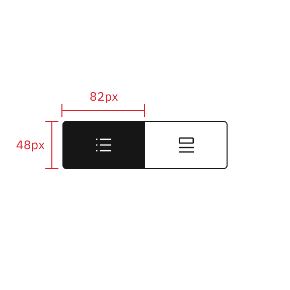 Do not use different container sizes or extend the container width so it does not equal the height.