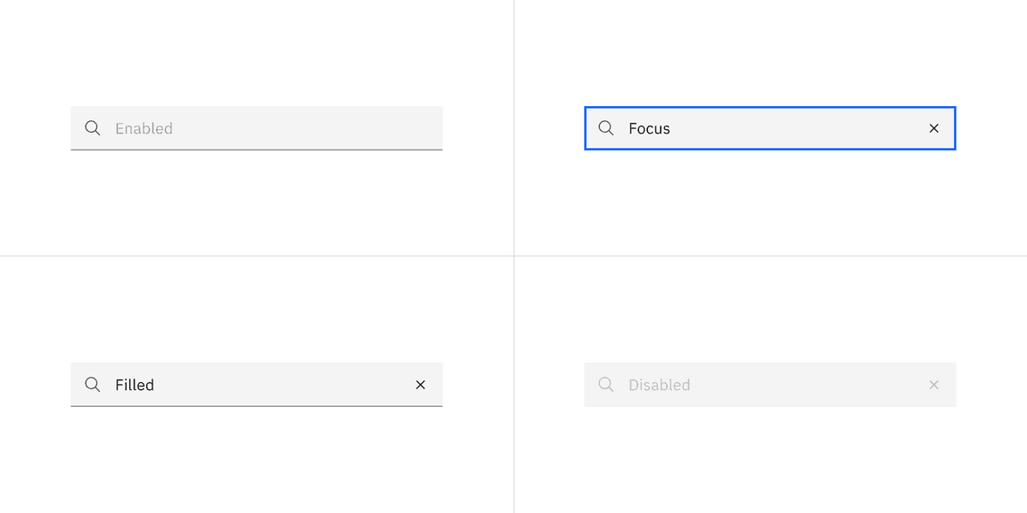 Default search states