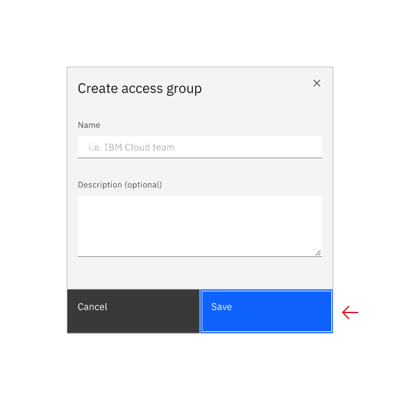 Don’t set the first focus on the dialog button if there are inputs or selection to be made in the dialog.